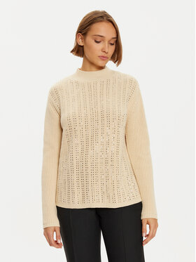 LOLA CASADEMUNT LOLA CASADEMUNT Sweter LF2411010 Écru Regular Fit