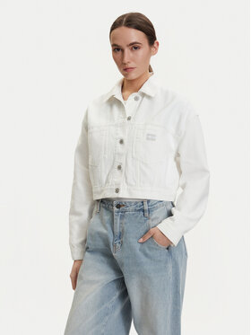 Tommy Jeans Tommy Jeans Дънково яке DW0DW21979 Бял Oversize