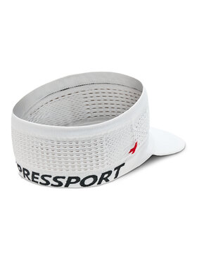 Compressport Športni Trak S šiltom Spiderweb Headband On/Off CU00006B Bela