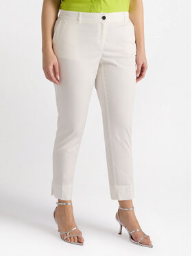 Fiorella Rubino Fiorella Rubino Spodnie materiałowe P718T004800N011 Biały Regular Fit