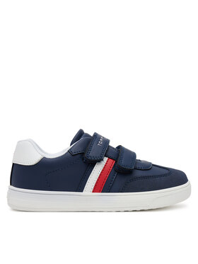 Tommy Hilfiger Tommy Hilfiger Sneakers Stripes Low Cut Lace Velcro Sneaker T1X9-33840-1269 S Dunkelblau