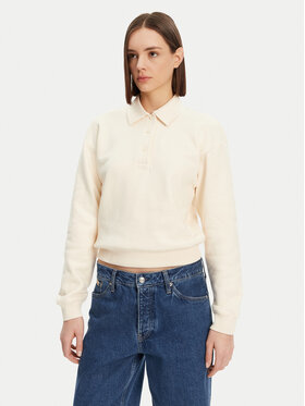 Lacoste Lacoste Світшот SF0351 Бежевий Relaxed Fit