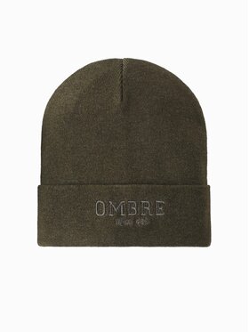 Ombre Ombre Czapka OM-ACWH-0120 Zielony