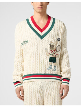 PHILIPP PLEIN PHILIPP PLEIN Maglione 30483 Bianco Regular Fit