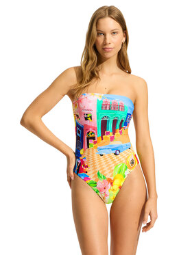 Seafolly Seafolly Strój kąpielowy 11117DD231 Niebieski