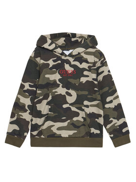 Guess Guess Mikina L5YQ05 KA6R4 Khaki Regular Fit