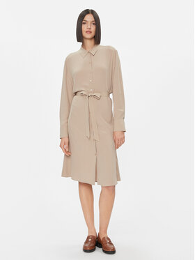 Tommy Hilfiger Tommy Hilfiger Košeľové šaty WW0WW40563 Béžová Regular Fit