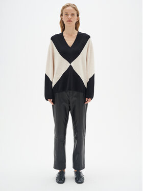 InWear InWear Sveter Rudiiw Intarsia 30108611 Béžová Relaxed Fit