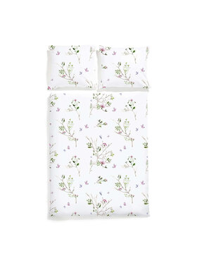White pocket White pocket Komplet pościeli we wzory Biały