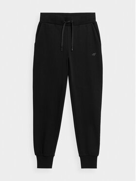 4F 4F Pantaloni trening 4FSS23TTROF229 Negru Regular Fit