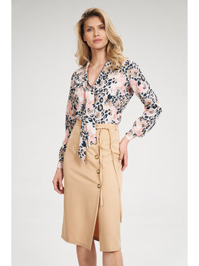 FIGL FIGL Bluzka M700 Kolorowy Regular Fit