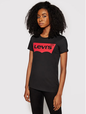 Levi's® Levi's® T-Shirt The Perfect Graphic Tee 17369-0201 Czarny Regular Fit