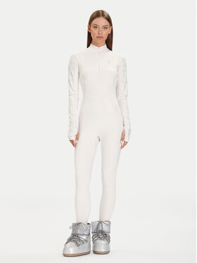 Guess Guess Salopetă W5BD1P K7182 Écru Slim Fit