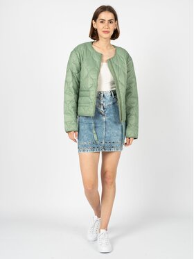 Silvian Heach Silvian Heach Kurtka przejściowa GPP23505PI Zielony Regular Fit