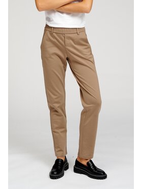 TeeShoppen TeeShoppen Spodnie garniturowe Oryginalne spodnie performance Khaki Slim Fit