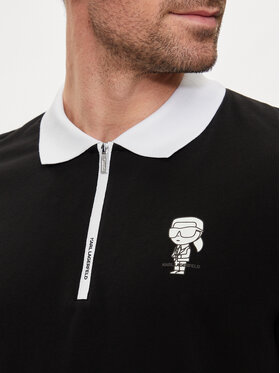 KARL LAGERFELD Polo 745025 542224 Crna Regular Fit