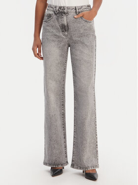 Morgan Morgan Jeans 261-PIGRIM Grigio Wide Leg