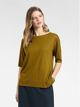 Elena Mirò Elena Mirò T-Shirt G091Z000612N025 Zielony Regular Fit