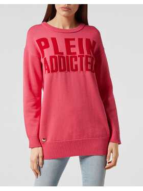 PHILIPP PLEIN PHILIPP PLEIN Sweter 30921 Różowy Regular Fit
