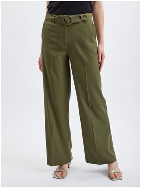 Orsay Orsay Spodnie damskie 355044835000__34 Khaki Straight Fit