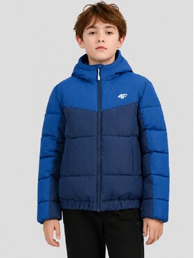 4F 4F Kurtka puchowa 4FJWAW26TDJAM0915 Granatowy Active Fit