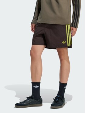 adidas adidas Szorty materiałowe 159299 Brązowy Regular Fit