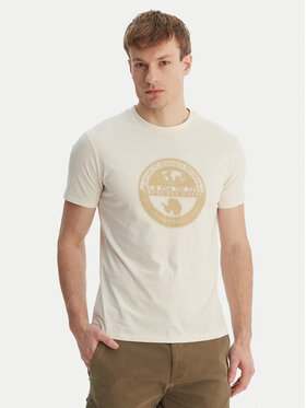 Napapijri Napapijri Tricou S-Mahsa NP0A4FZB Écru Regular Fit