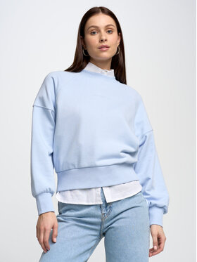 BIG STAR BIG STAR Bluza JEAN_400_170 Błękitny Basic Fit