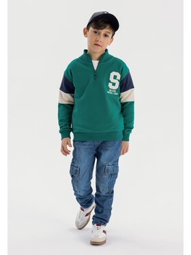 MINOTI MINOTI Bluza 23fleece60 Zielony Regular Fit