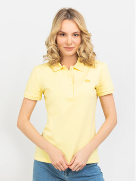 Lacoste Lacoste Polo PF5462-6XP R.42 Żółty Slim Fit