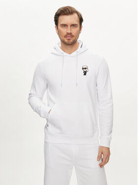 KARL LAGERFELD KARL LAGERFELD Mikina 705031 542900 Biela Regular Fit