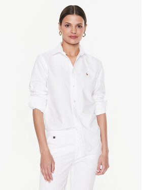 Polo Ralph Lauren Polo Ralph Lauren Риза 211891377003 Бял Regular Fit