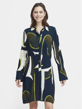 Fransa Fransa Hemdkleid 20613287 Dunkelblau Regular Fit