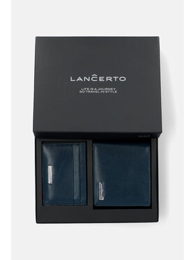 Lancerto Lancerto Zestaw portfel i etui na karty ZE073221000017 Granatowy