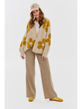 NAOKO NAOKO Kardigan Daylily Beżowy Oversize