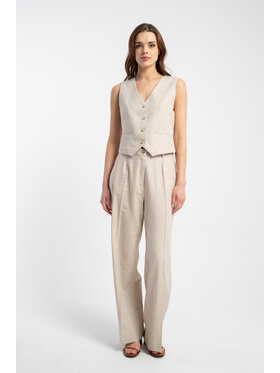 CLICK CLICK Παντελόνι υφασμάτινο 30-400 Μπεζ Relaxed Fit