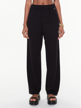 TWINSET TWINSET Teplákové nohavice 231TP3102 Čierna Regular Fit