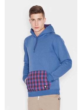 FIGL FIGL Mikina V014 Modrá Regular Fit