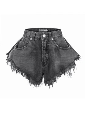 MissDenim MissDenim Džínové šortky Skorts Černá Regular Fit