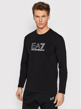 EA7 Emporio Armani EA7 Emporio Armani Тениска с дълъг ръкав 3LPT64 PJ03Z 1200 Черен Regular Fit