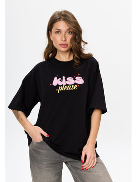Mirons Mirons T-Shirt Print Biały Oversize