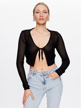 Guess Guess Kardigán Crochet W3GR25 Z36Q1 Čierna Regular Fit