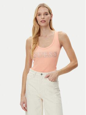 Guess Guess Top W5GP29 KA0H1 Beige Regular Fit