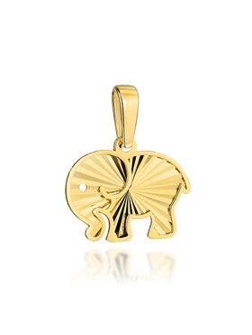 Fugart Fugart Naszyjnik Zawieszka złota diamentowany słonik FUG6-37-Z00532-2 Złoty