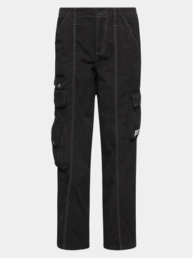 BDG Urban Outfitters BDG Urban Outfitters Pantaloni di tessuto Y2k Low Rise Cargo Pants 77101459 Nero Regular Fit
