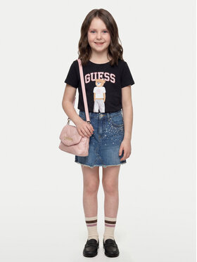 Guess Guess Marškinėliai J6YI08 K3710 Juoda Regular Fit