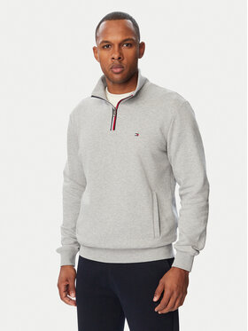 Tommy Hilfiger Tommy Hilfiger Mikina Tipping Terry MW0MW44943 Šedá Regular Fit