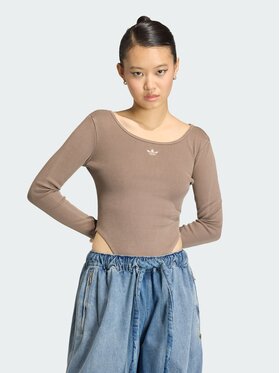 adidas adidas Body 163154 Brązowy Fitted Fit