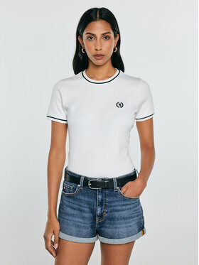 BIG STAR BIG STAR T-Shirt LEMOURE Kremowy Basic Fit