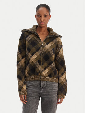 ONLY ONLY Kardiganas Maroon 15358211 Žalia Regular Fit